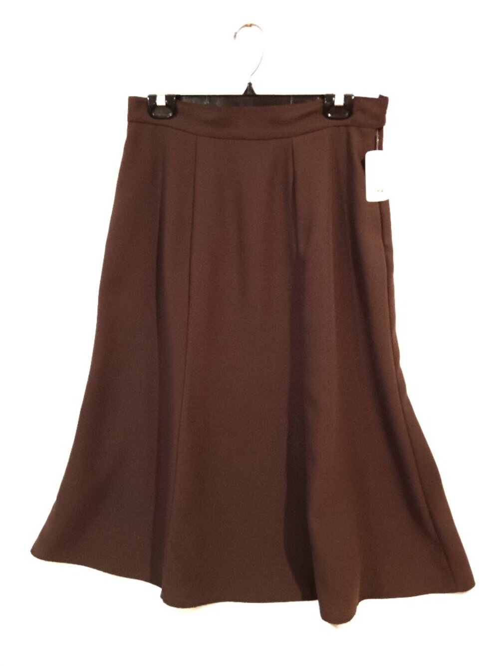 Skirt Size 14 (L) Brown Color A-Line Mid Calf Long NWT